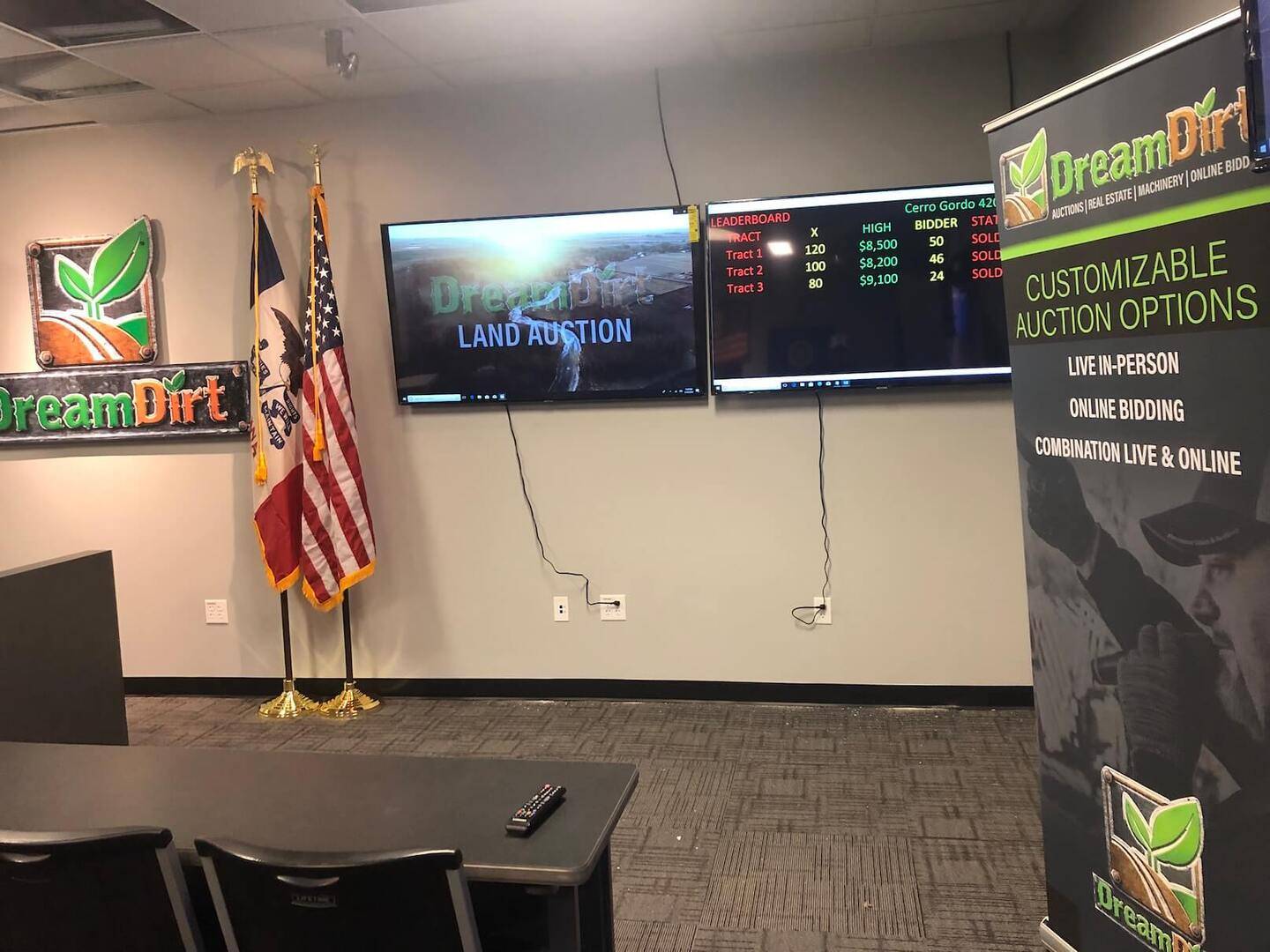 Land Auction room
