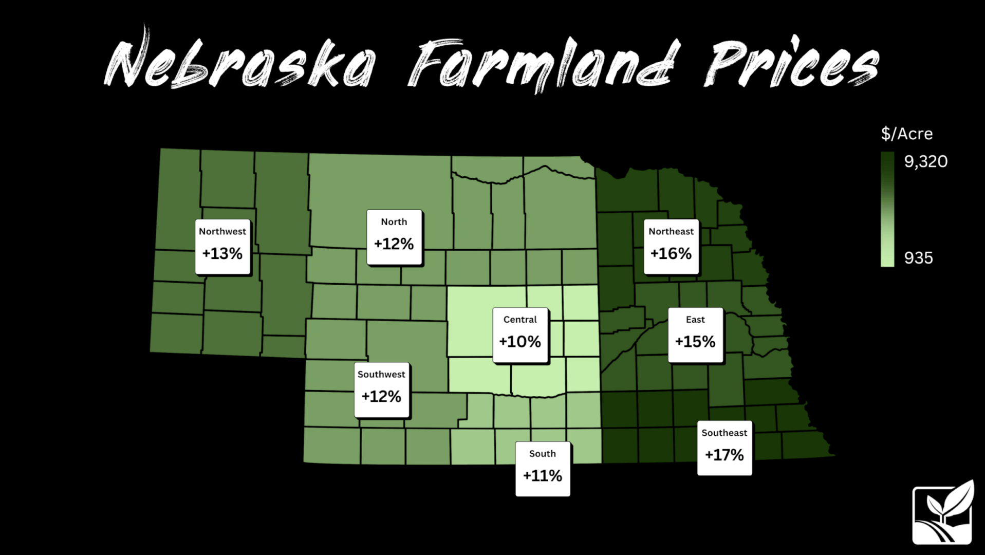 2023 Nebraska farm and ranch prices