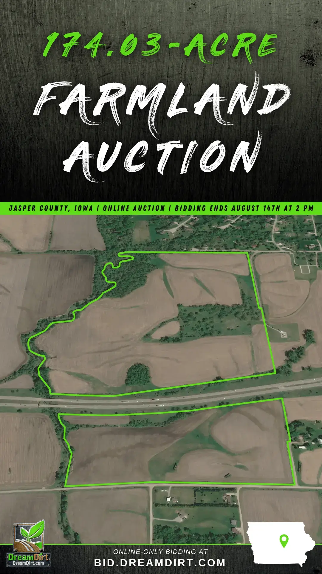 farmland auction ad