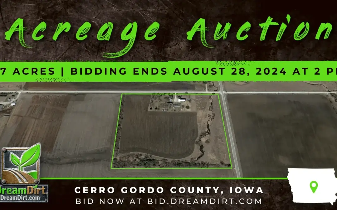 Acreage Auction in Cerro Gordo County, Iowa | 37 Acres