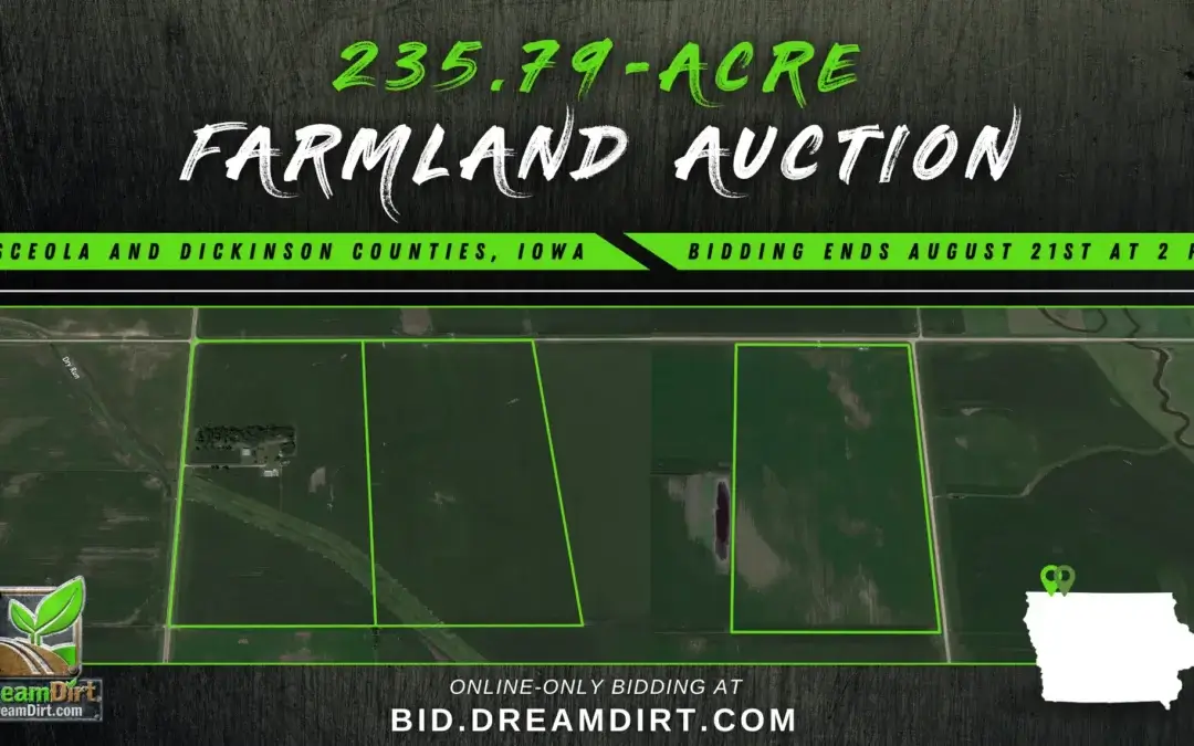 Farmland Auction in Osceola & Dickinson County, Iowa