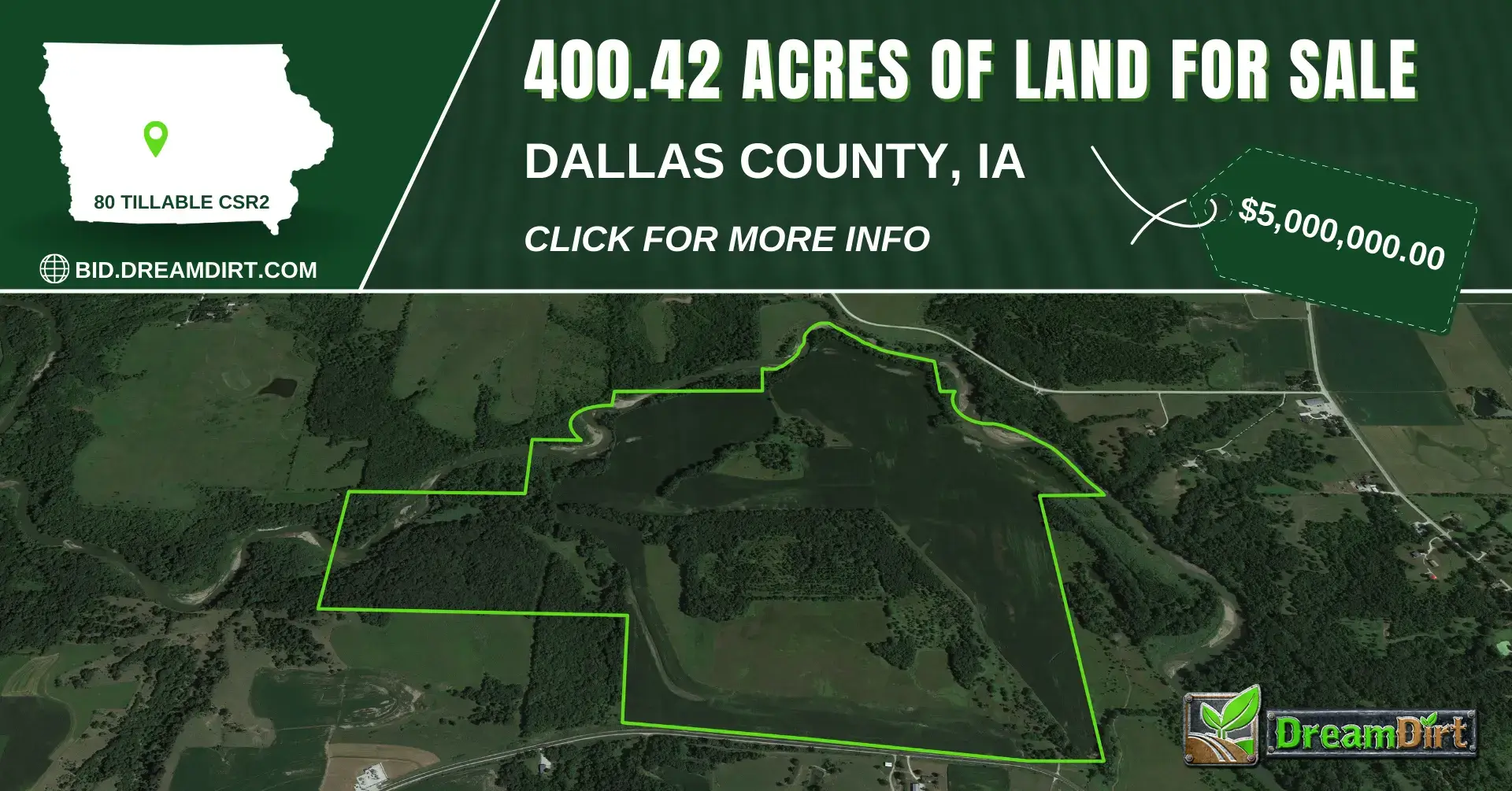 Land For Sale in Dallas County, Iowa