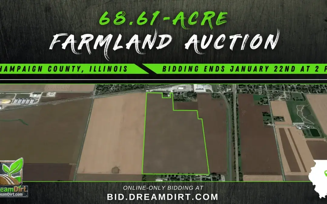 Farmland For Sale in Champaign County, Illinois | 68.81 Acres