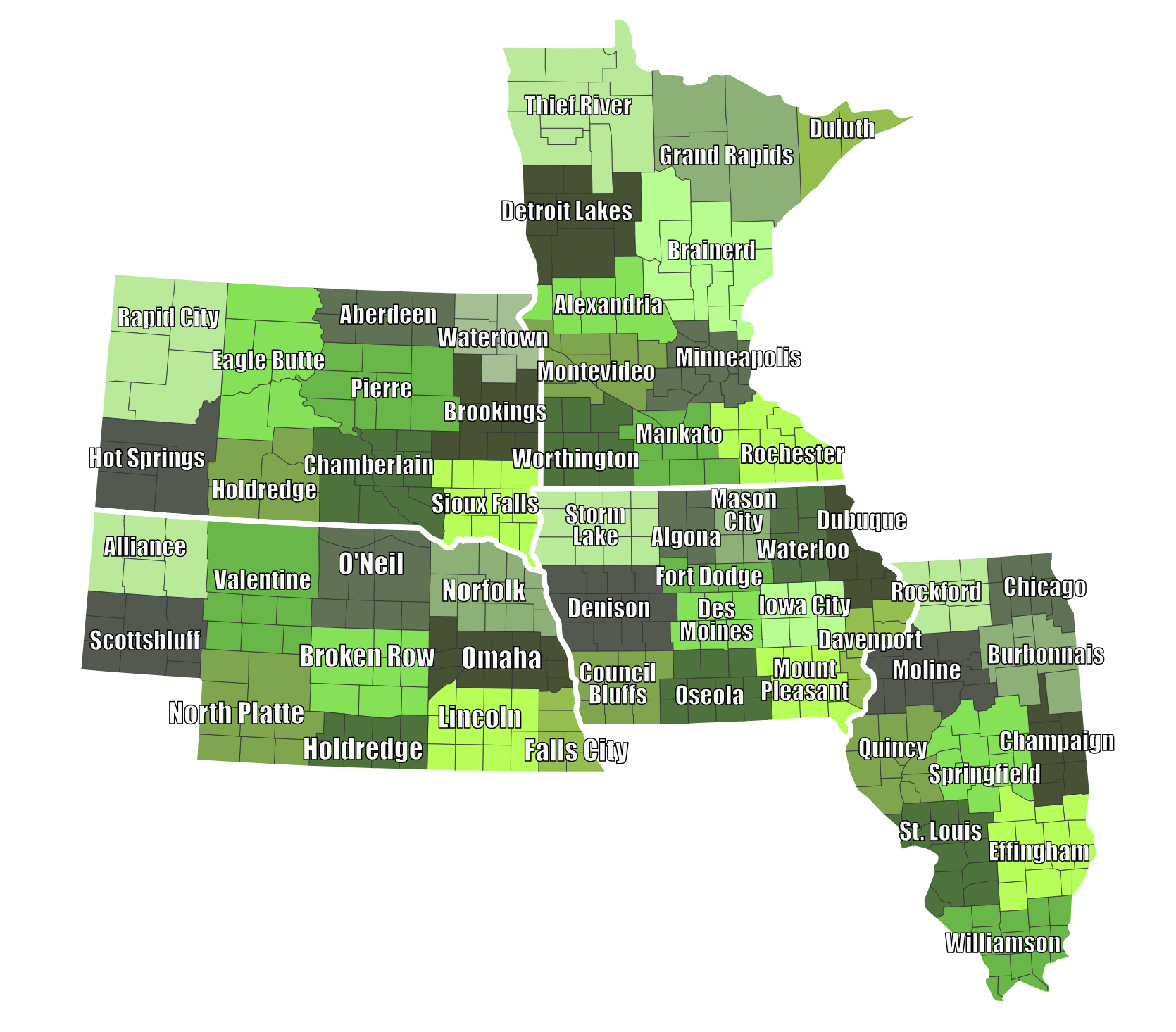 DreamDirt auction service territories