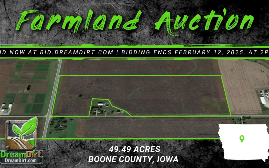 Farmland For Sale in Boone County, Iowa | 49.49 Acres