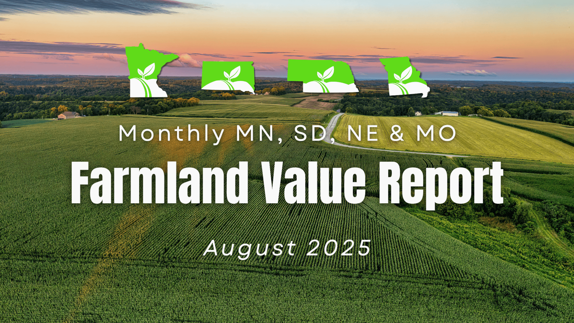 Midwest Farmland Prices August 2025 report