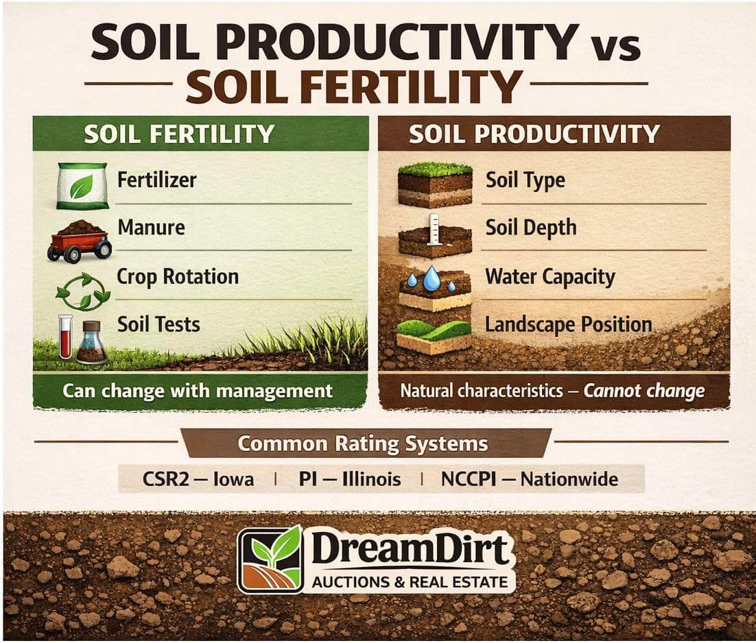 Soil Productivity Ratings Explained: CSR2, PI, and What They Mean for Farmland Value Soil Productivity Ratings Explained: CSR2, PI, and What They Mean for Farmland Value