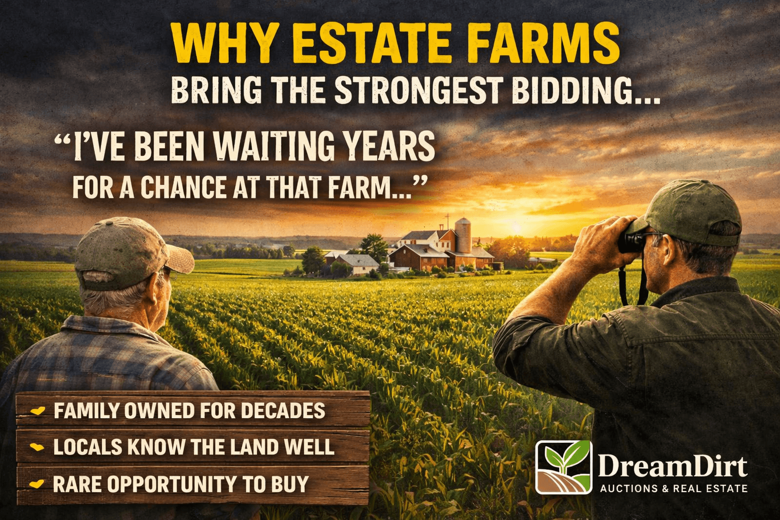 Why Estate Farms Often Bring Strong Bidding | Farmland Auction Insights Why Estate Farms Often Bring Strong Bidding | Farmland Auction Insights