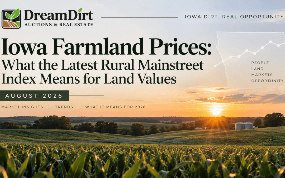 August 2026 Iowa Farmland Prices: What the Latest Rural Mainstreet Index Means for Land Values